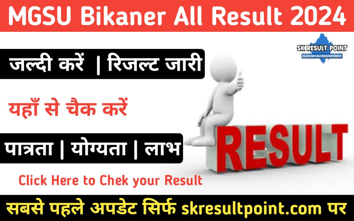 MGSU BIKANER RESULT 2024