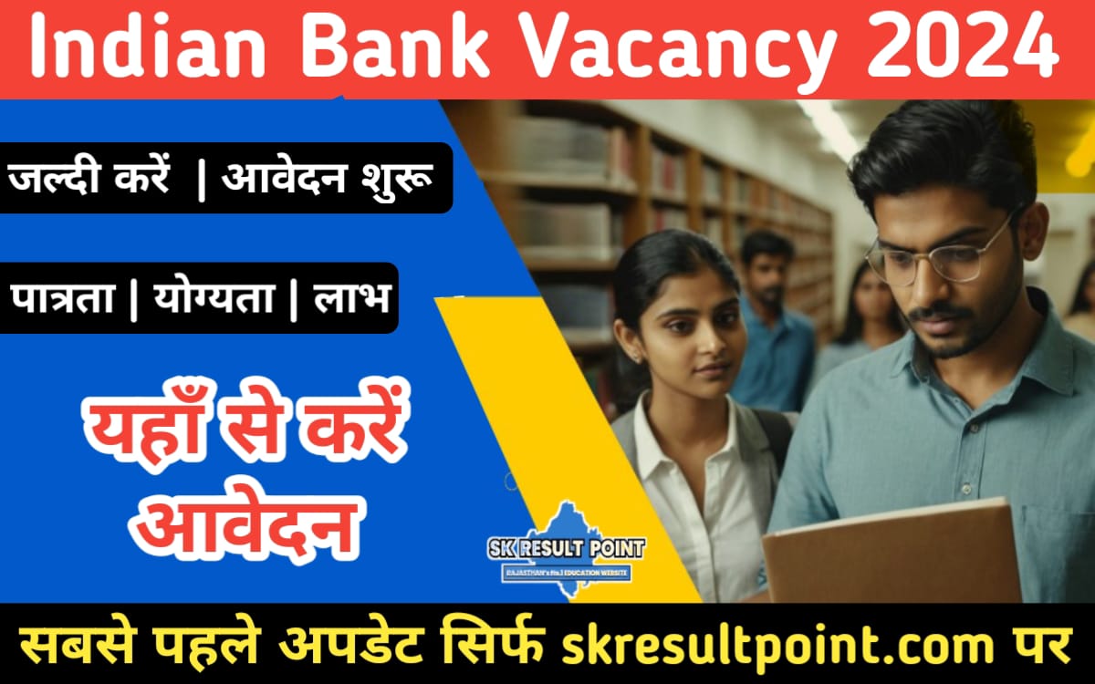 Indian Bank Apprentice Recruitment 2024