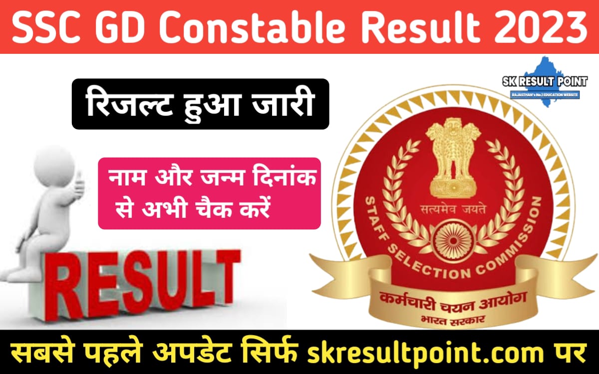 SSC GD CONSTABLE RESULT 2023