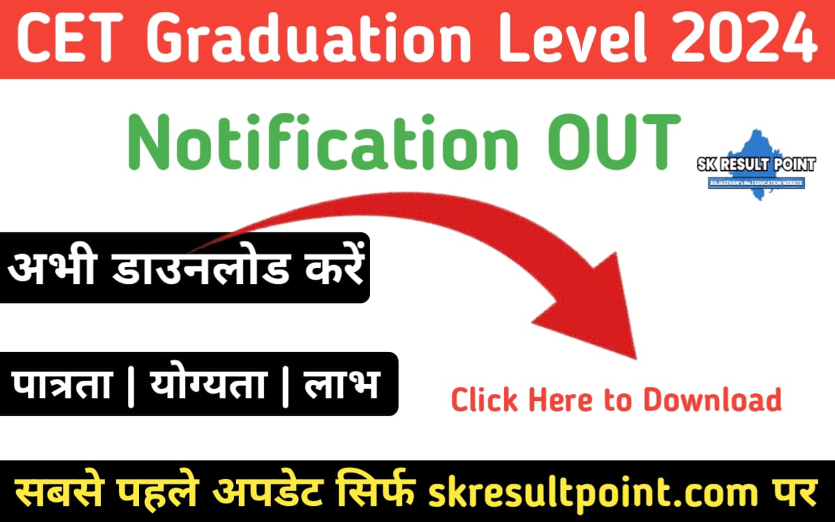 CET Graduation Level Notification 2024