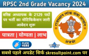 Rajasthan Second Grade Teacher Recruitment 2024