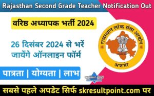 Rajasthan Second Grade Teacher Vacancy 2024