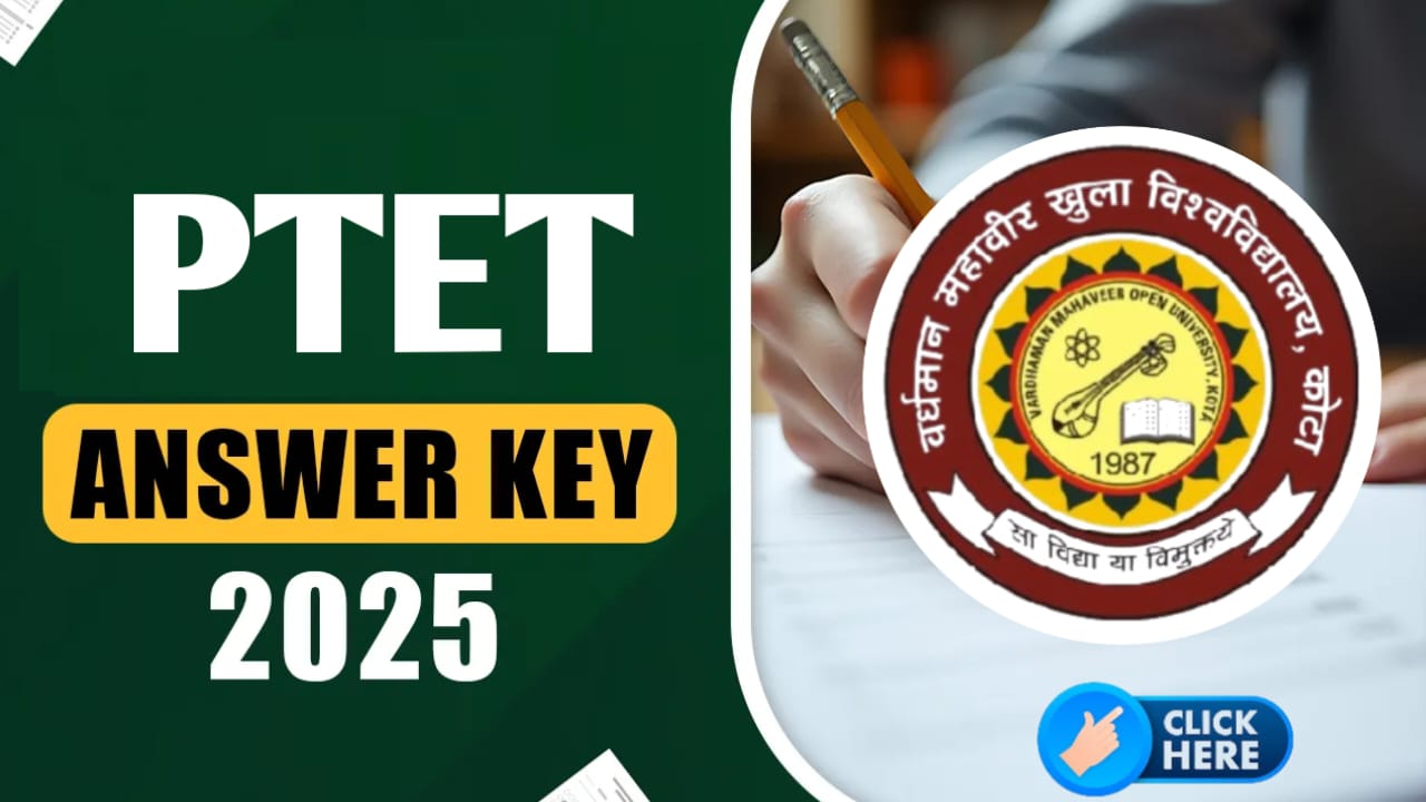Rajasthan PTET Exam 2025 Answer Key