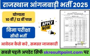Rajasthan Anganwadi Recruitment 2025