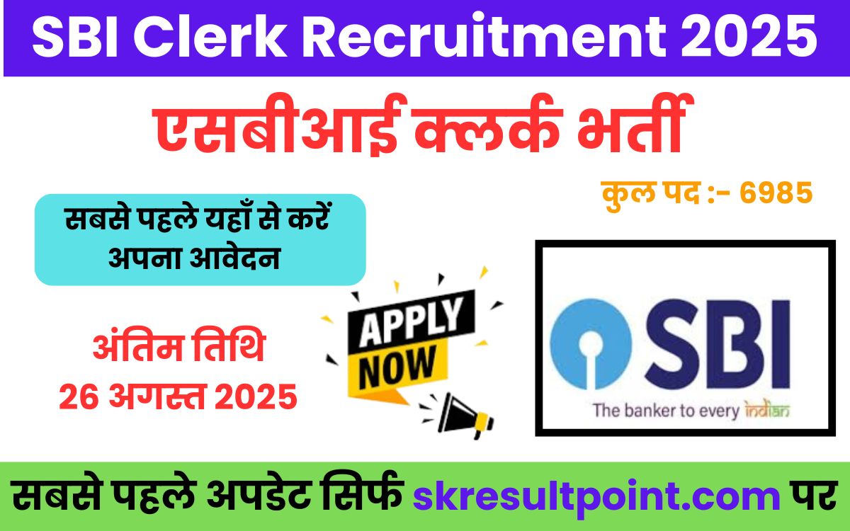 SBI Clerk Recruitment 2025
