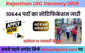 Rajasthan LDC Vacancy 2026