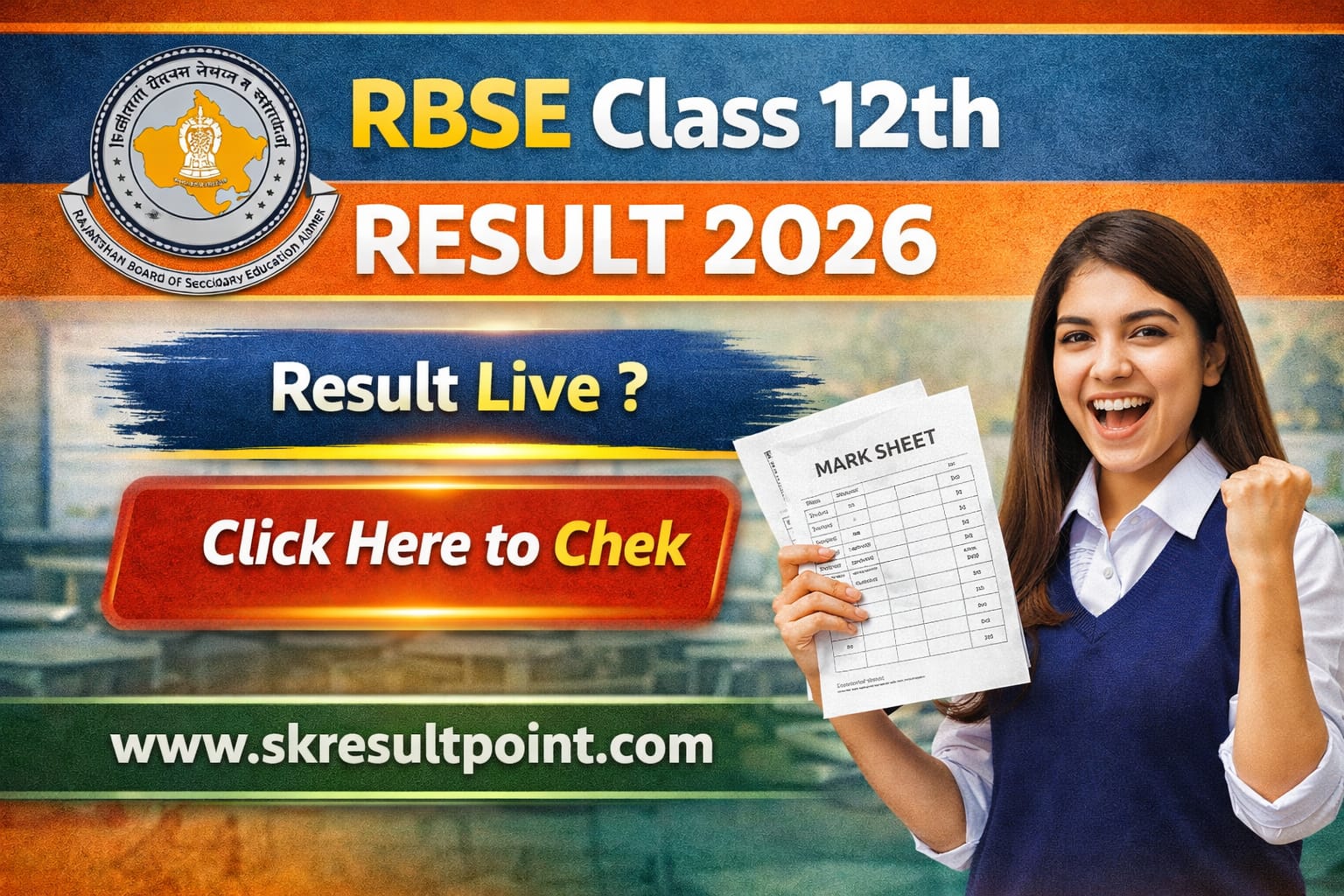 Rajasthan Board 12th Result 2026
