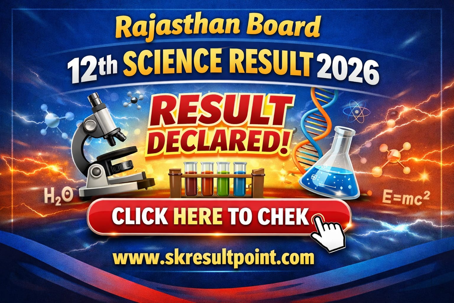 Rajasthan Board 12th Science Result 2026