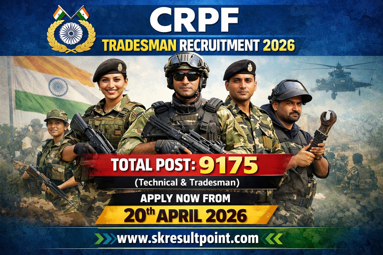 CRPF Tradesman Recruitment 2026