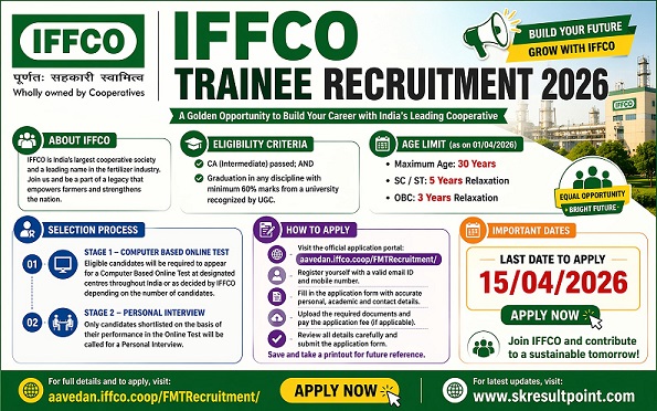IFFCO Trainee Recruitment 2026