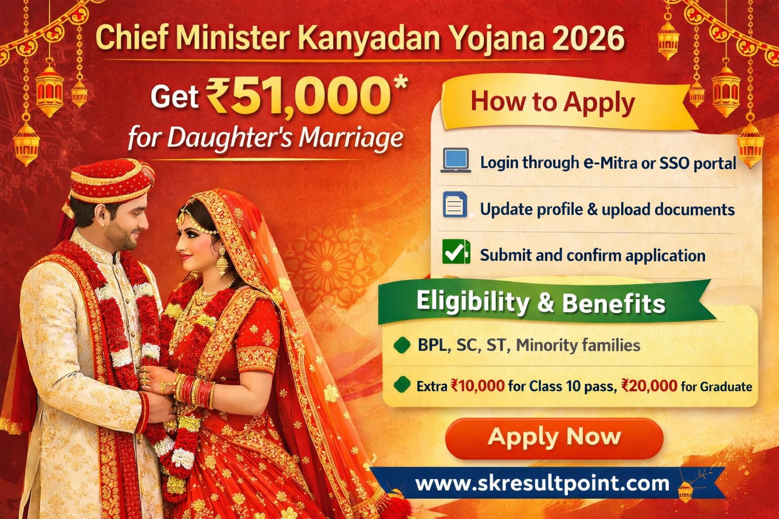 Mukhyamantri Kanyadan Yojana 2026