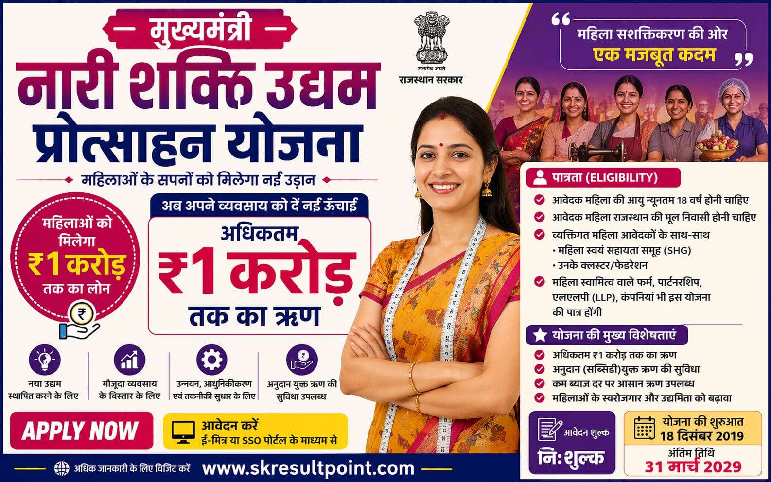 Mukhyamantri Nari Shakti Udyam Protsahan Yojana