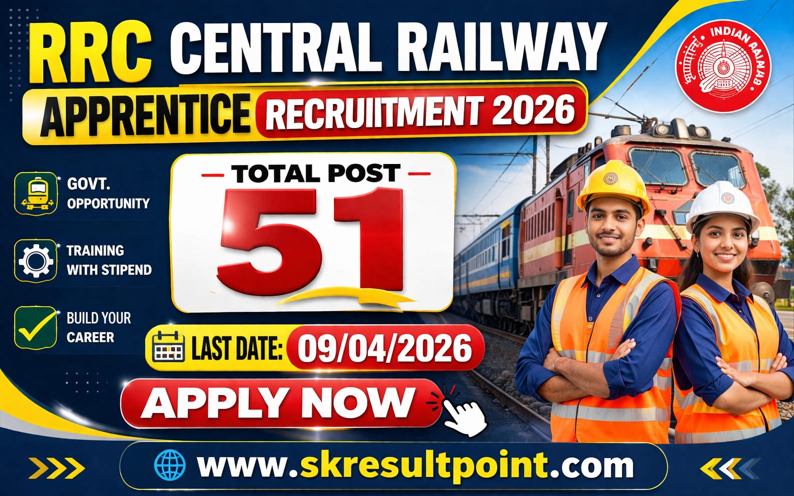 RRC Central Railway Apprentice Recruitment 2026