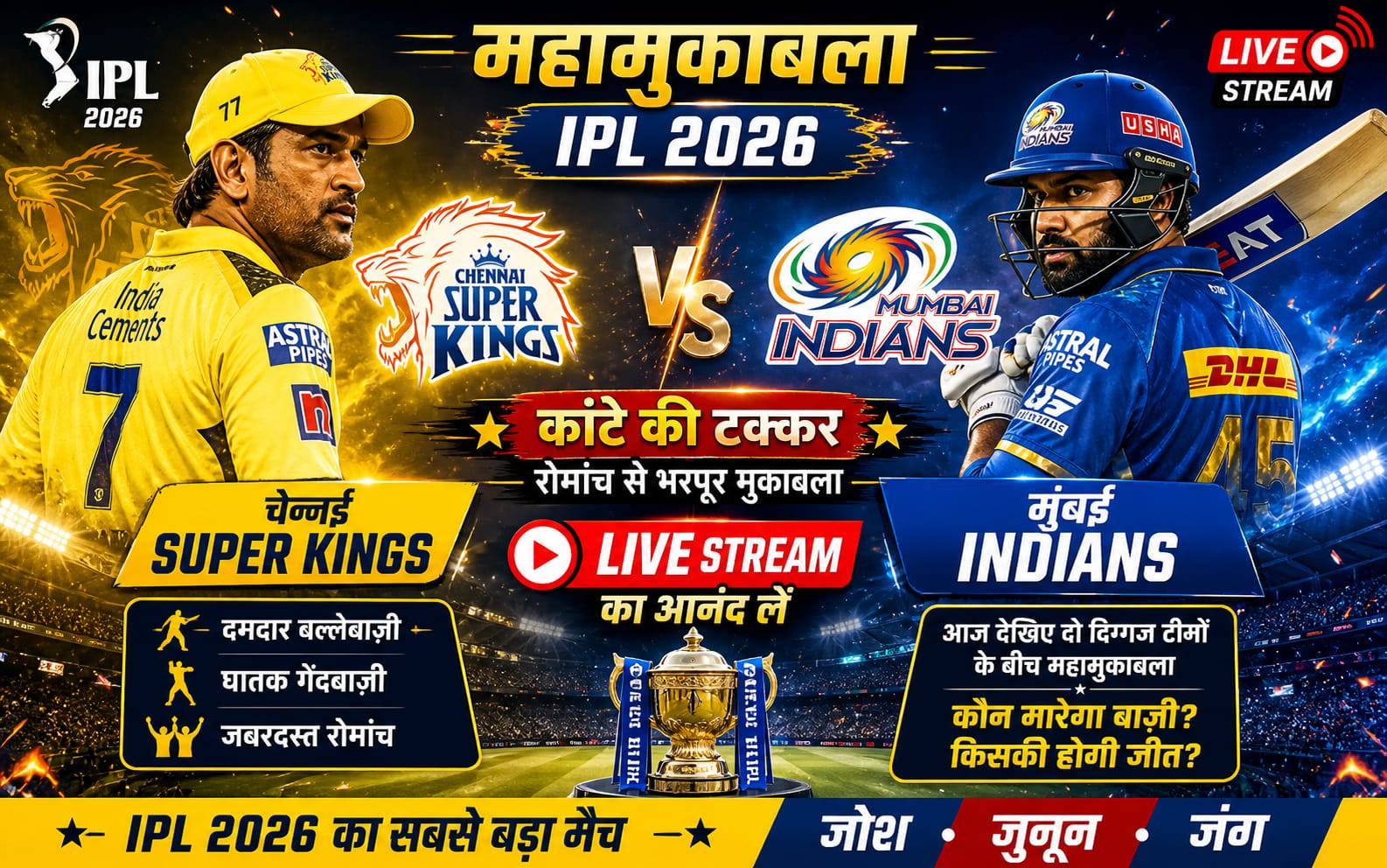 Chennai Super Kings vs Mumbai Indians