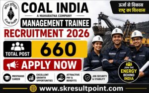 Coal India Management Trainee Recruitment 2026