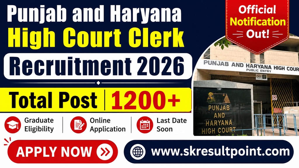 Punjab and Haryana High Court Clerk Recruitment 2026