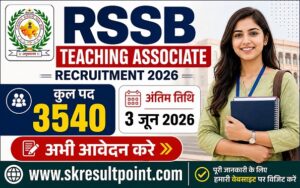 RSSB Teaching Associate Recruitment 2026