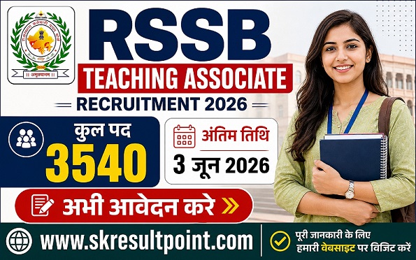 RSSB Teaching Associate Recruitment 2026