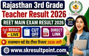 Rajasthan 3rd Grade Teacher Result 2026