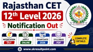 Rajasthan CET 12th Level 2026
