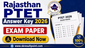 Rajasthan PTET Answer Key 2026