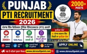Punjab PTI Recruitment 2026