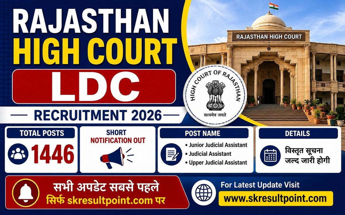 Rajasthan High Court LDC Recruitment 2026