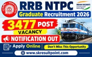 RRB NTPC Graduate Recruitment 2026