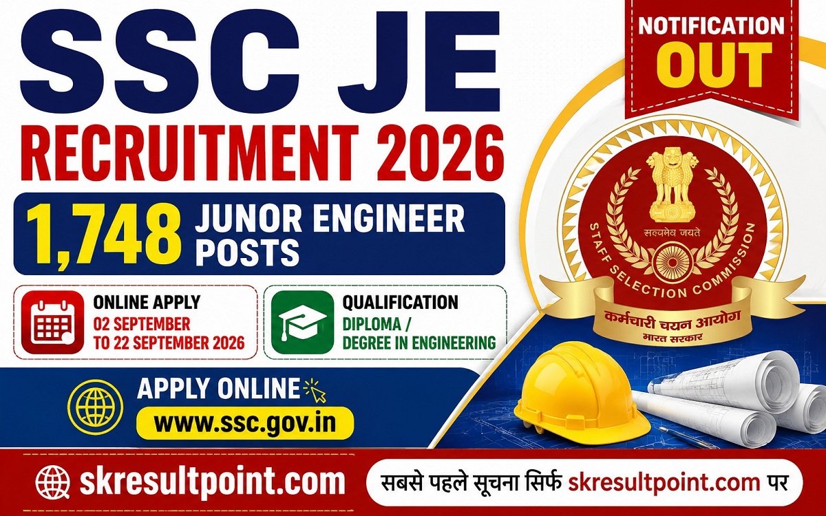 SSC JE Recruitment 2026