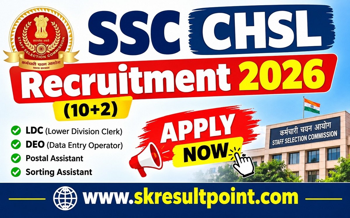 SSC CHSL Recruitment 2026