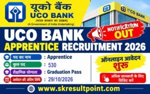 UCO Bank Apprentice Recruitment 2026